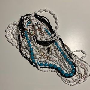 New old Monet vintage lot of 19 necklaces jewelry unworn